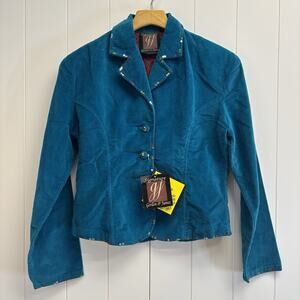 Vintage Signature Gordan & James Womens Velvet Western Chic Sequin Jacket Size S